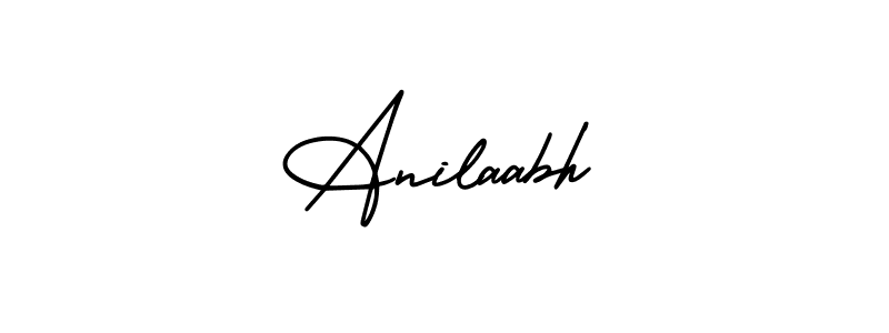 The best way (AmerikaSignatureDemo-Regular) to make a short signature is to pick only two or three words in your name. The name Anilaabh include a total of six letters. For converting this name. Anilaabh signature style 3 images and pictures png