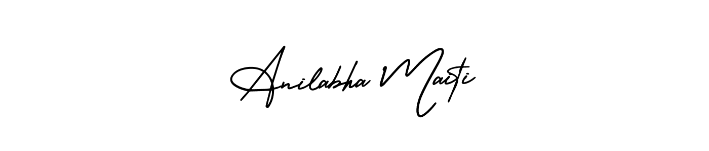 Make a beautiful signature design for name Anilabha Maiti. Use this online signature maker to create a handwritten signature for free. Anilabha Maiti signature style 3 images and pictures png