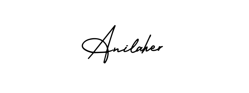 Create a beautiful signature design for name Anilaher. With this signature (AmerikaSignatureDemo-Regular) fonts, you can make a handwritten signature for free. Anilaher signature style 3 images and pictures png