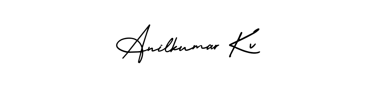 Similarly AmerikaSignatureDemo-Regular is the best handwritten signature design. Signature creator online .You can use it as an online autograph creator for name Anilkumar Kv. Anilkumar Kv signature style 3 images and pictures png