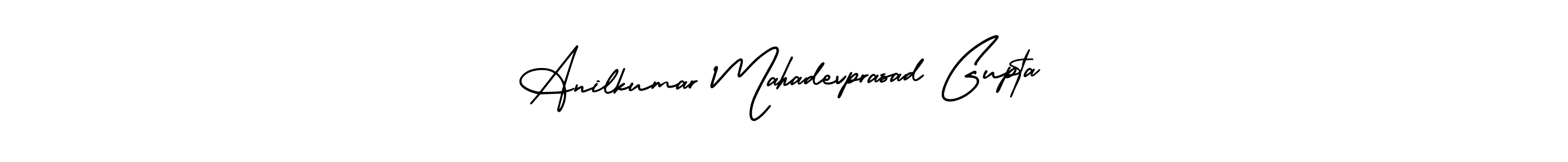 How to Draw Anilkumar Mahadevprasad Gupta signature style? AmerikaSignatureDemo-Regular is a latest design signature styles for name Anilkumar Mahadevprasad Gupta. Anilkumar Mahadevprasad Gupta signature style 3 images and pictures png