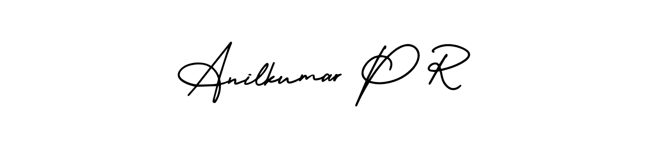 Create a beautiful signature design for name Anilkumar P R. With this signature (AmerikaSignatureDemo-Regular) fonts, you can make a handwritten signature for free. Anilkumar P R signature style 3 images and pictures png