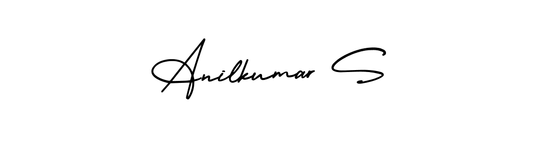 Anilkumar S stylish signature style. Best Handwritten Sign (AmerikaSignatureDemo-Regular) for my name. Handwritten Signature Collection Ideas for my name Anilkumar S. Anilkumar S signature style 3 images and pictures png
