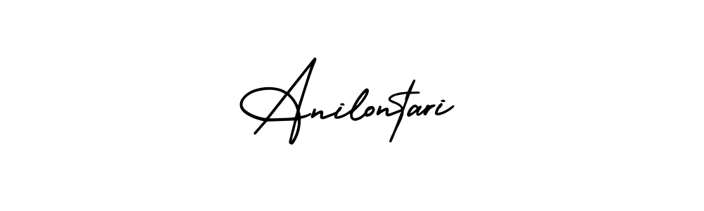 How to Draw Anilontari signature style? AmerikaSignatureDemo-Regular is a latest design signature styles for name Anilontari. Anilontari signature style 3 images and pictures png