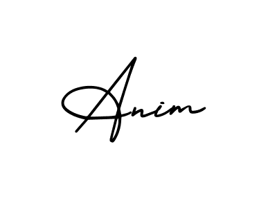 How to make Anim signature? AmerikaSignatureDemo-Regular is a professional autograph style. Create handwritten signature for Anim name. Anim signature style 3 images and pictures png