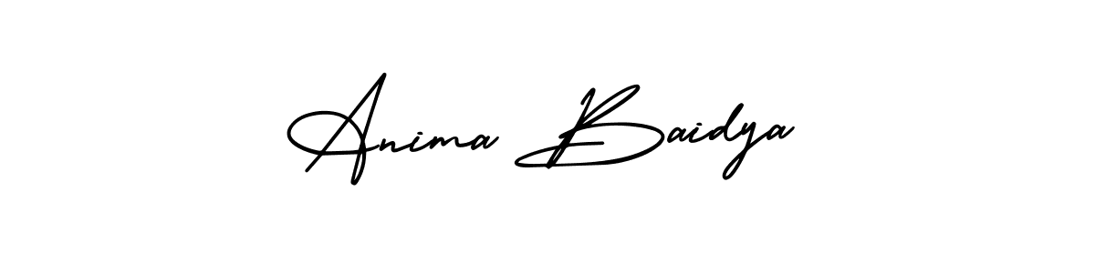 Create a beautiful signature design for name Anima Baidya. With this signature (AmerikaSignatureDemo-Regular) fonts, you can make a handwritten signature for free. Anima Baidya signature style 3 images and pictures png