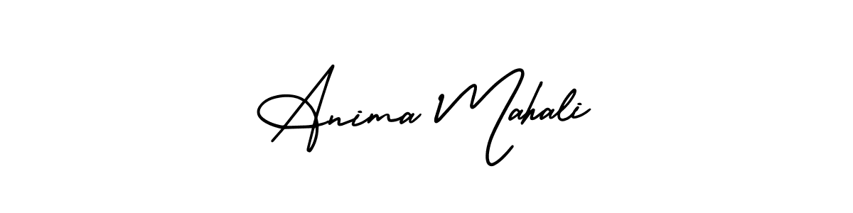 How to make Anima Mahali signature? AmerikaSignatureDemo-Regular is a professional autograph style. Create handwritten signature for Anima Mahali name. Anima Mahali signature style 3 images and pictures png