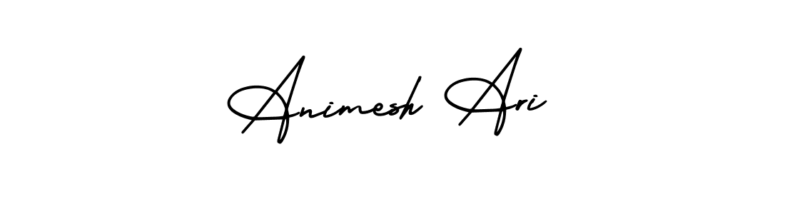 AmerikaSignatureDemo-Regular is a professional signature style that is perfect for those who want to add a touch of class to their signature. It is also a great choice for those who want to make their signature more unique. Get Animesh Ari name to fancy signature for free. Animesh Ari signature style 3 images and pictures png