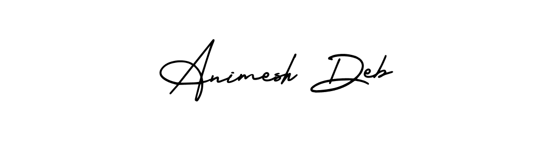 AmerikaSignatureDemo-Regular is a professional signature style that is perfect for those who want to add a touch of class to their signature. It is also a great choice for those who want to make their signature more unique. Get Animesh Deb name to fancy signature for free. Animesh Deb signature style 3 images and pictures png