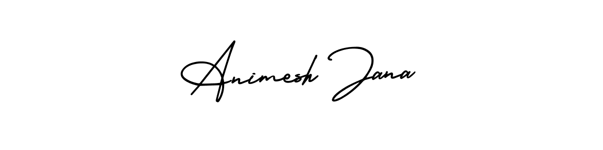 Create a beautiful signature design for name Animesh Jana. With this signature (AmerikaSignatureDemo-Regular) fonts, you can make a handwritten signature for free. Animesh Jana signature style 3 images and pictures png