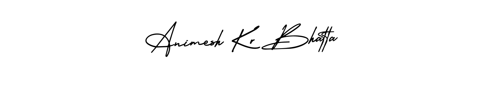 It looks lik you need a new signature style for name Animesh Kr Bhatta. Design unique handwritten (AmerikaSignatureDemo-Regular) signature with our free signature maker in just a few clicks. Animesh Kr Bhatta signature style 3 images and pictures png