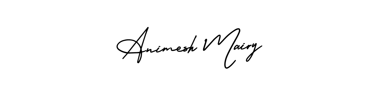 Make a beautiful signature design for name Animesh Mairy. With this signature (AmerikaSignatureDemo-Regular) style, you can create a handwritten signature for free. Animesh Mairy signature style 3 images and pictures png