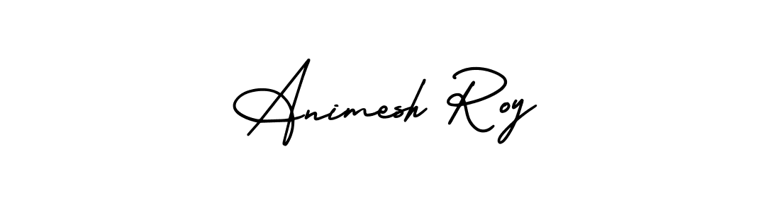 Animesh Roy stylish signature style. Best Handwritten Sign (AmerikaSignatureDemo-Regular) for my name. Handwritten Signature Collection Ideas for my name Animesh Roy. Animesh Roy signature style 3 images and pictures png