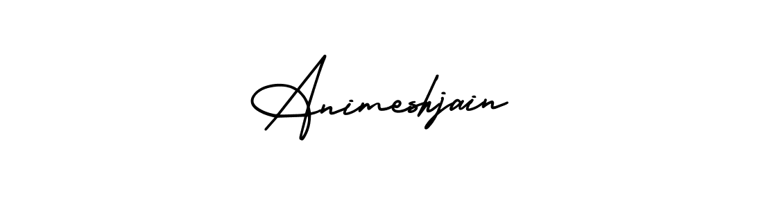 Animeshjain stylish signature style. Best Handwritten Sign (AmerikaSignatureDemo-Regular) for my name. Handwritten Signature Collection Ideas for my name Animeshjain. Animeshjain signature style 3 images and pictures png