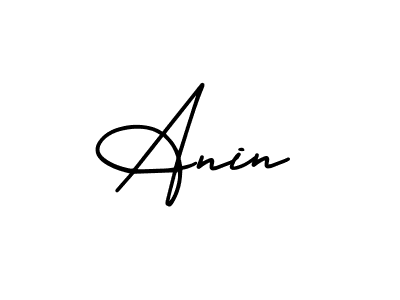 Similarly AmerikaSignatureDemo-Regular is the best handwritten signature design. Signature creator online .You can use it as an online autograph creator for name Anin. Anin signature style 3 images and pictures png