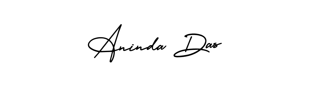 Design your own signature with our free online signature maker. With this signature software, you can create a handwritten (AmerikaSignatureDemo-Regular) signature for name Aninda Das. Aninda Das signature style 3 images and pictures png