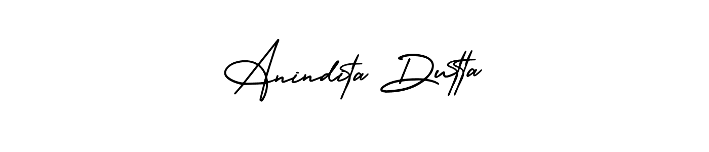 How to Draw Anindita Dutta signature style? AmerikaSignatureDemo-Regular is a latest design signature styles for name Anindita Dutta. Anindita Dutta signature style 3 images and pictures png