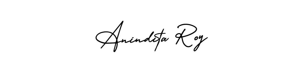 It looks lik you need a new signature style for name Anindita Roy. Design unique handwritten (AmerikaSignatureDemo-Regular) signature with our free signature maker in just a few clicks. Anindita Roy signature style 3 images and pictures png