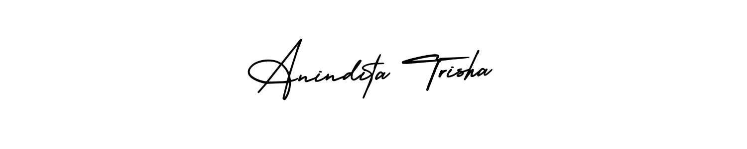 Create a beautiful signature design for name Anindita Trisha. With this signature (AmerikaSignatureDemo-Regular) fonts, you can make a handwritten signature for free. Anindita Trisha signature style 3 images and pictures png