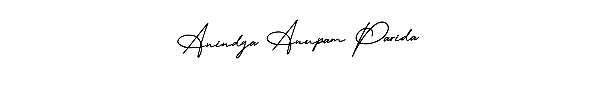 Make a beautiful signature design for name Anindya Anupam Parida. With this signature (AmerikaSignatureDemo-Regular) style, you can create a handwritten signature for free. Anindya Anupam Parida signature style 3 images and pictures png