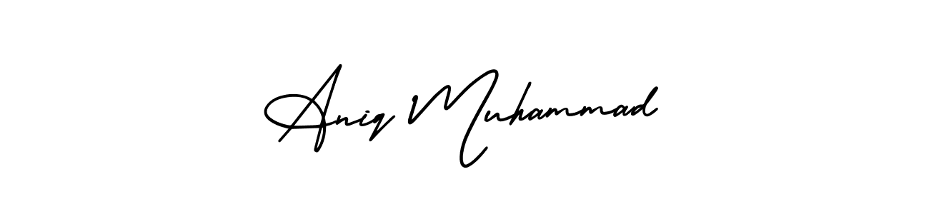 Once you've used our free online signature maker to create your best signature AmerikaSignatureDemo-Regular style, it's time to enjoy all of the benefits that Aniq Muhammad name signing documents. Aniq Muhammad signature style 3 images and pictures png