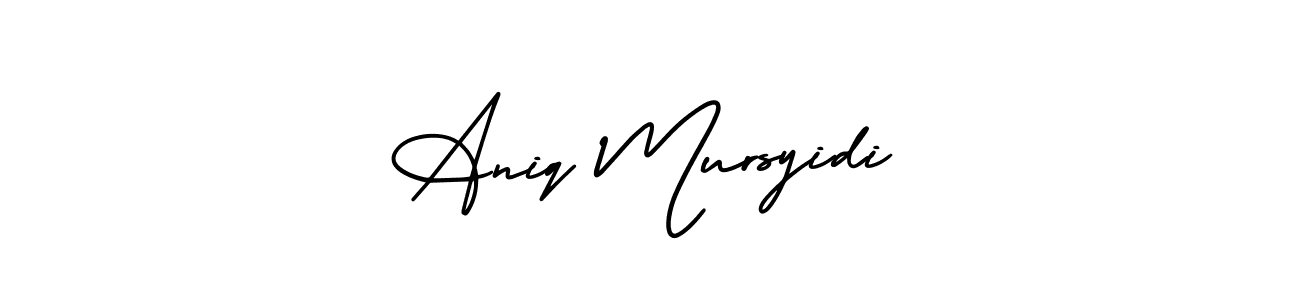 Also we have Aniq Mursyidi name is the best signature style. Create professional handwritten signature collection using AmerikaSignatureDemo-Regular autograph style. Aniq Mursyidi signature style 3 images and pictures png