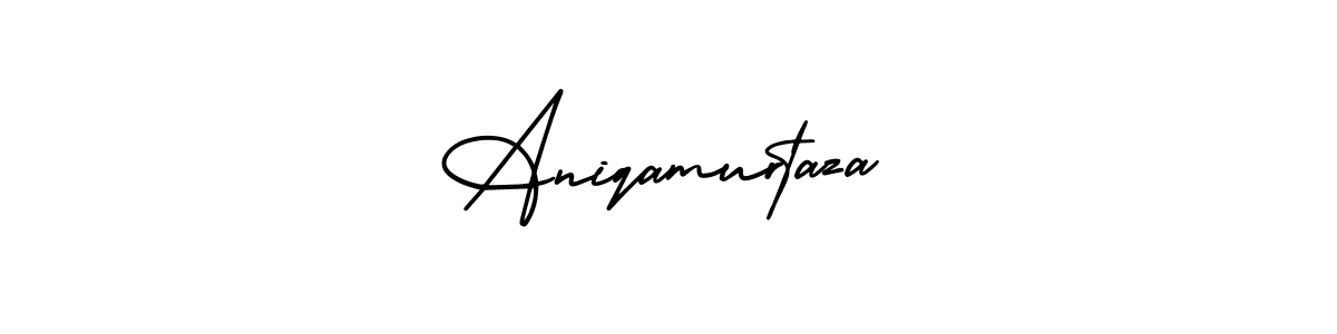 How to make Aniqamurtaza signature? AmerikaSignatureDemo-Regular is a professional autograph style. Create handwritten signature for Aniqamurtaza name. Aniqamurtaza signature style 3 images and pictures png