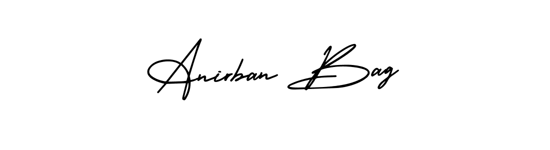 Anirban Bag stylish signature style. Best Handwritten Sign (AmerikaSignatureDemo-Regular) for my name. Handwritten Signature Collection Ideas for my name Anirban Bag. Anirban Bag signature style 3 images and pictures png
