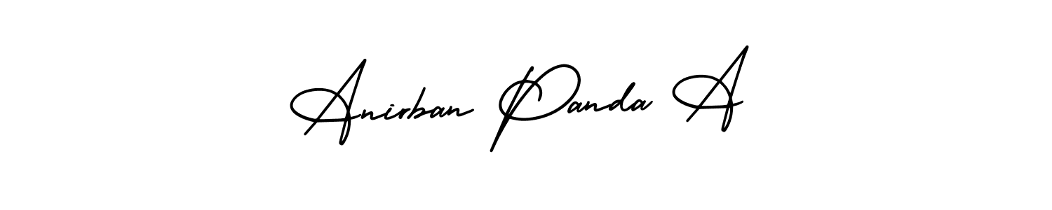 This is the best signature style for the Anirban Panda A name. Also you like these signature font (AmerikaSignatureDemo-Regular). Mix name signature. Anirban Panda A signature style 3 images and pictures png