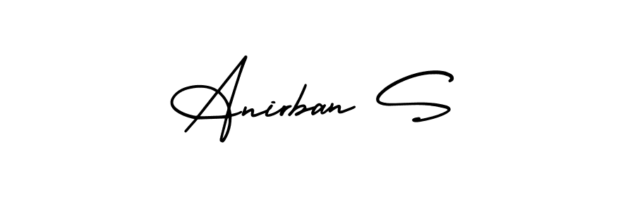 Also we have Anirban S name is the best signature style. Create professional handwritten signature collection using AmerikaSignatureDemo-Regular autograph style. Anirban S signature style 3 images and pictures png