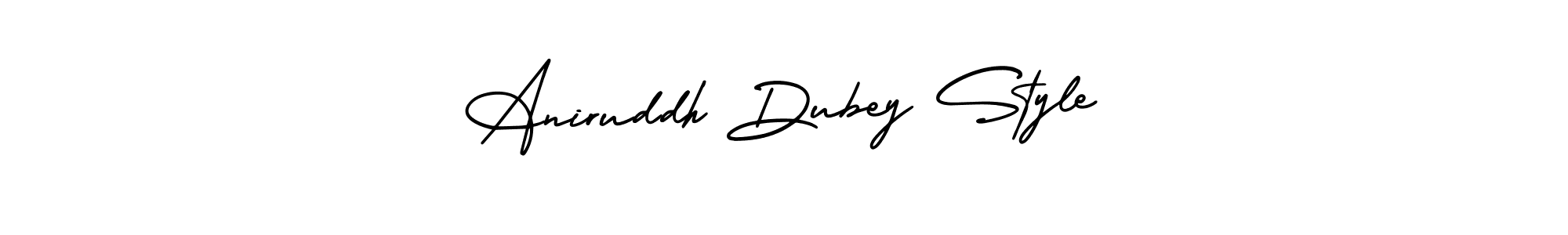 The best way (AmerikaSignatureDemo-Regular) to make a short signature is to pick only two or three words in your name. The name Aniruddh Dubey Style include a total of six letters. For converting this name. Aniruddh Dubey Style signature style 3 images and pictures png