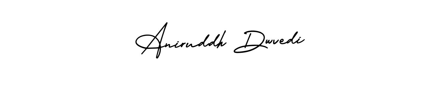 You should practise on your own different ways (AmerikaSignatureDemo-Regular) to write your name (Aniruddh Dwvedi) in signature. don't let someone else do it for you. Aniruddh Dwvedi signature style 3 images and pictures png