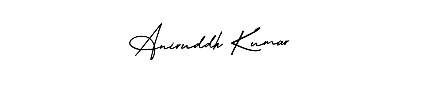 How to make Aniruddh Kumar name signature. Use AmerikaSignatureDemo-Regular style for creating short signs online. This is the latest handwritten sign. Aniruddh Kumar signature style 3 images and pictures png