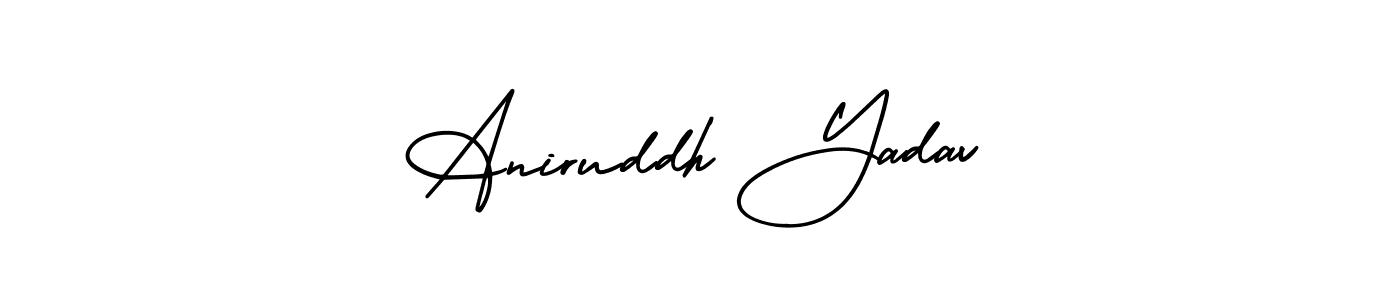 Create a beautiful signature design for name Aniruddh Yadav. With this signature (AmerikaSignatureDemo-Regular) fonts, you can make a handwritten signature for free. Aniruddh Yadav signature style 3 images and pictures png