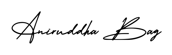 A classic penmanship look for Aniruddha Bag. The AmerikaSignatureDemo-Regular font brings timeless elegance and confidence to every signed document. Aniruddha Bag signature style 3 images and pictures png