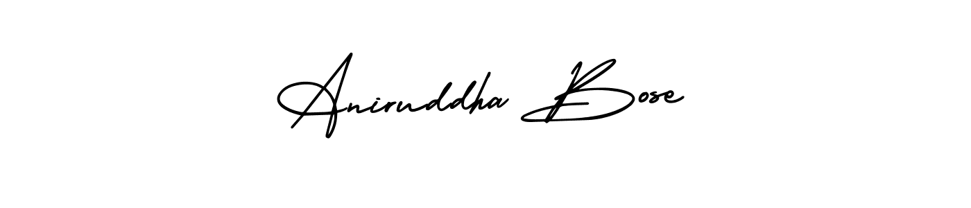 You can use this online signature creator to create a handwritten signature for the name Aniruddha Bose. This is the best online autograph maker. Aniruddha Bose signature style 3 images and pictures png