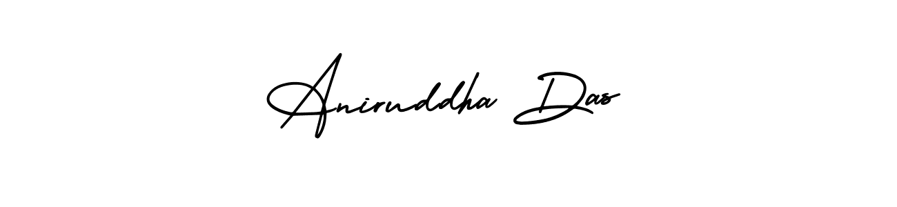 You should practise on your own different ways (AmerikaSignatureDemo-Regular) to write your name (Aniruddha Das) in signature. don't let someone else do it for you. Aniruddha Das signature style 3 images and pictures png