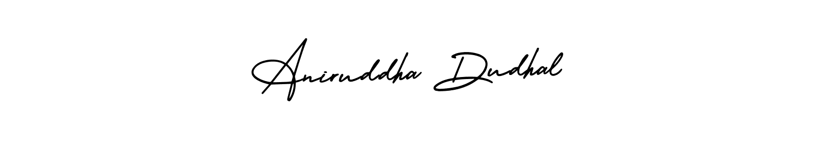 if you are searching for the best signature style for your name Aniruddha Dudhal. so please give up your signature search. here we have designed multiple signature styles  using AmerikaSignatureDemo-Regular. Aniruddha Dudhal signature style 3 images and pictures png