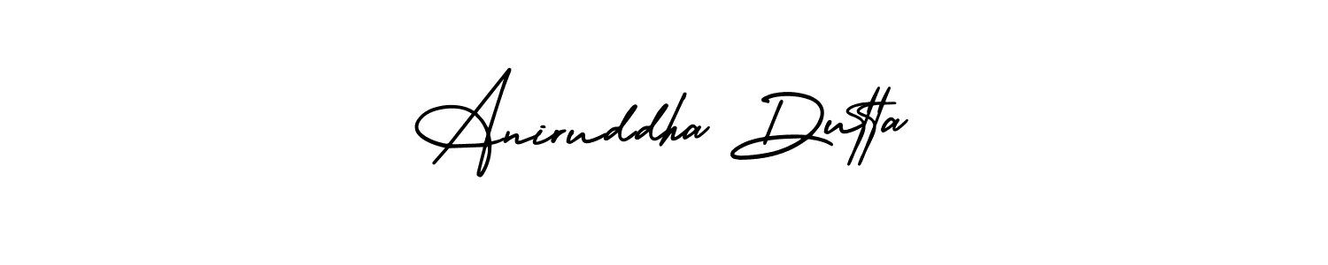 Use a signature maker to create a handwritten signature online. With this signature software, you can design (AmerikaSignatureDemo-Regular) your own signature for name Aniruddha Dutta. Aniruddha Dutta signature style 3 images and pictures png