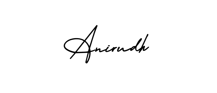 Make a beautiful signature design for name Anirudh. With this signature (AmerikaSignatureDemo-Regular) style, you can create a handwritten signature for free. Anirudh signature style 3 images and pictures png