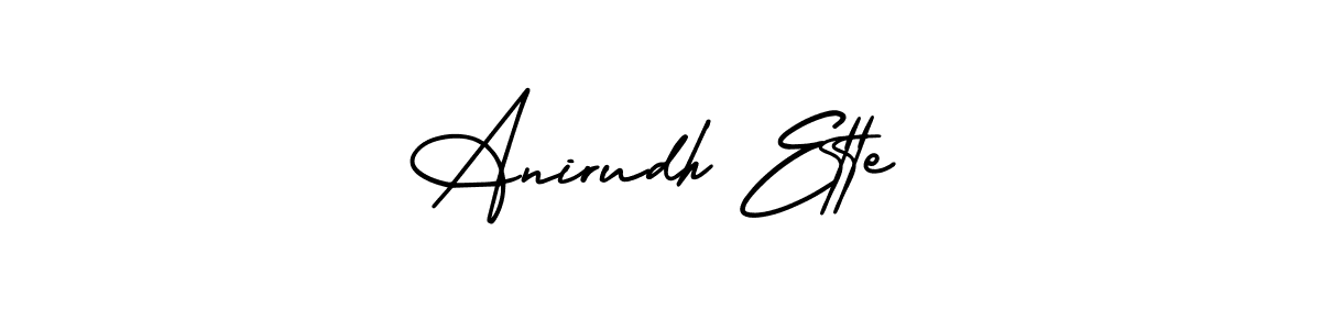 if you are searching for the best signature style for your name Anirudh Ette. so please give up your signature search. here we have designed multiple signature styles  using AmerikaSignatureDemo-Regular. Anirudh Ette signature style 3 images and pictures png