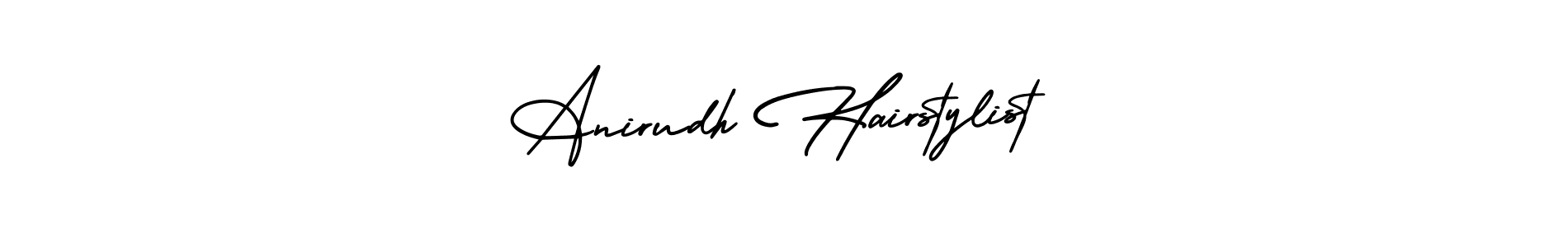 Make a beautiful signature design for name Anirudh Hairstylist. With this signature (AmerikaSignatureDemo-Regular) style, you can create a handwritten signature for free. Anirudh Hairstylist signature style 3 images and pictures png