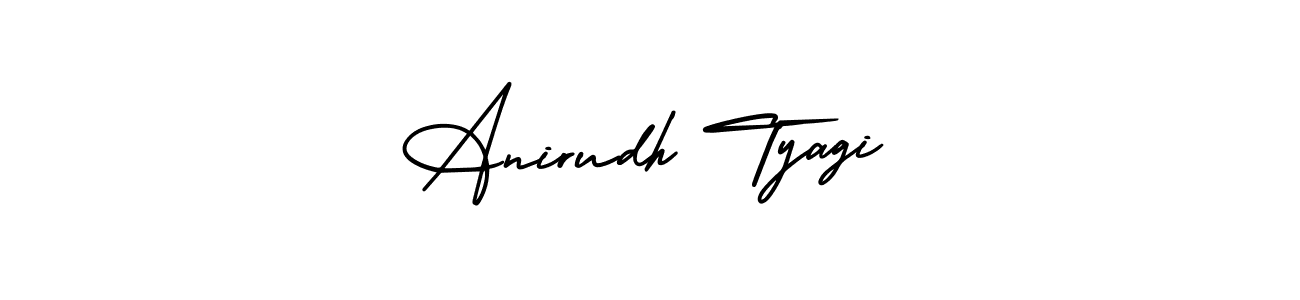 You should practise on your own different ways (AmerikaSignatureDemo-Regular) to write your name (Anirudh Tyagi) in signature. don't let someone else do it for you. Anirudh Tyagi signature style 3 images and pictures png