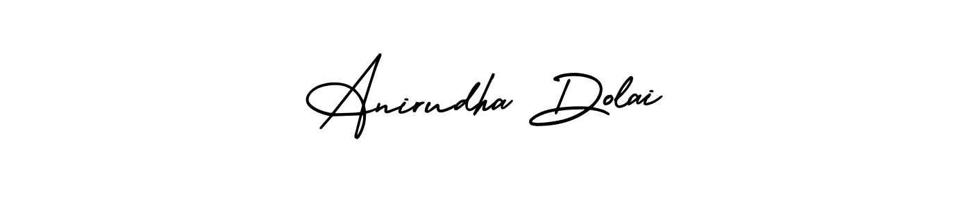Design your own signature with our free online signature maker. With this signature software, you can create a handwritten (AmerikaSignatureDemo-Regular) signature for name Anirudha Dolai. Anirudha Dolai signature style 3 images and pictures png