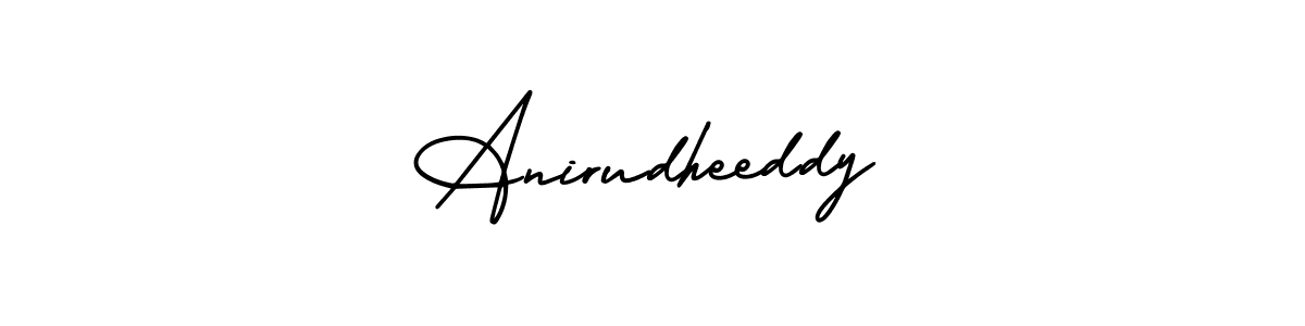 Anirudheeddy stylish signature style. Best Handwritten Sign (AmerikaSignatureDemo-Regular) for my name. Handwritten Signature Collection Ideas for my name Anirudheeddy. Anirudheeddy signature style 3 images and pictures png