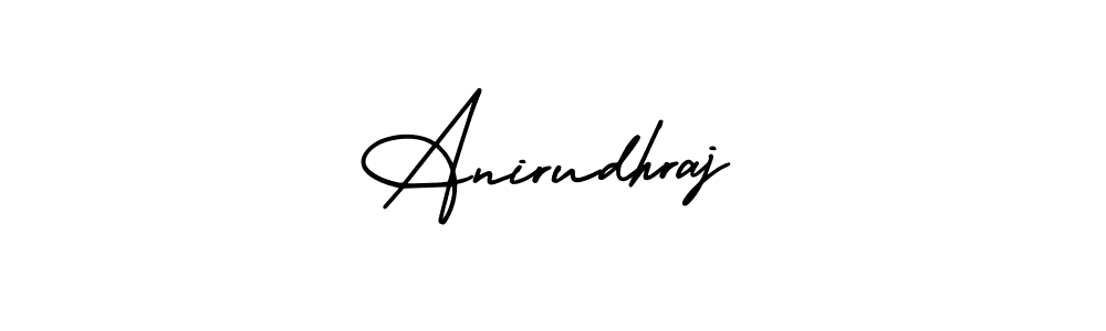 Anirudhraj stylish signature style. Best Handwritten Sign (AmerikaSignatureDemo-Regular) for my name. Handwritten Signature Collection Ideas for my name Anirudhraj. Anirudhraj signature style 3 images and pictures png