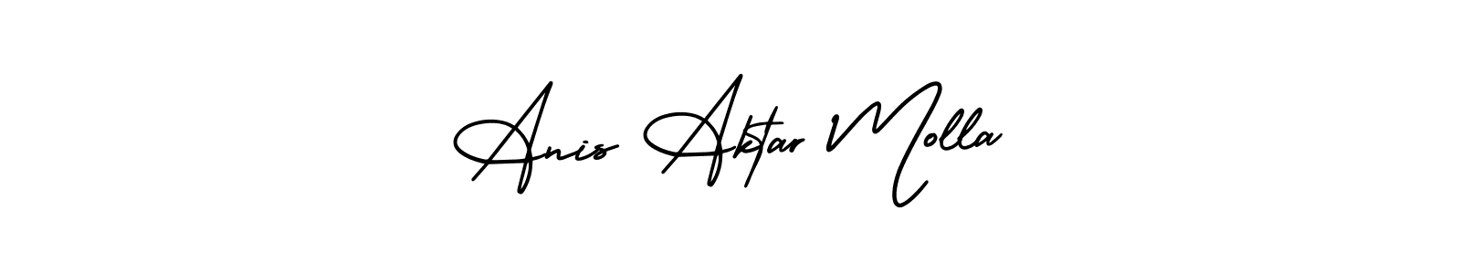 Anis Aktar Molla stylish signature style. Best Handwritten Sign (AmerikaSignatureDemo-Regular) for my name. Handwritten Signature Collection Ideas for my name Anis Aktar Molla. Anis Aktar Molla signature style 3 images and pictures png