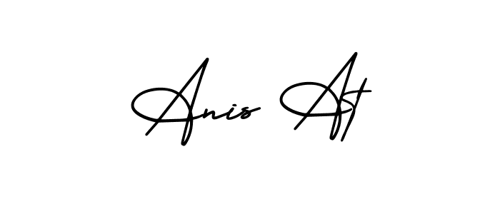 AmerikaSignatureDemo-Regular is a professional signature style that is perfect for those who want to add a touch of class to their signature. It is also a great choice for those who want to make their signature more unique. Get Anis At name to fancy signature for free. Anis At signature style 3 images and pictures png