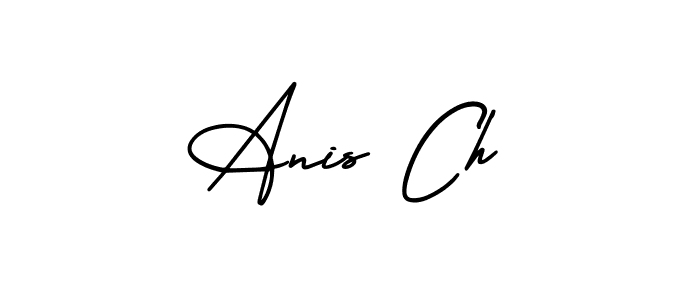 How to make Anis Ch signature? AmerikaSignatureDemo-Regular is a professional autograph style. Create handwritten signature for Anis Ch name. Anis Ch signature style 3 images and pictures png