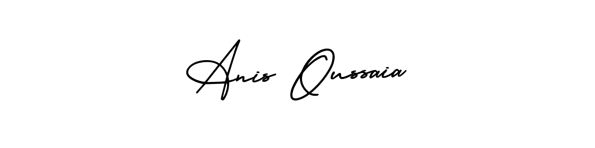 Use a signature maker to create a handwritten signature online. With this signature software, you can design (AmerikaSignatureDemo-Regular) your own signature for name Anis Oussaia. Anis Oussaia signature style 3 images and pictures png